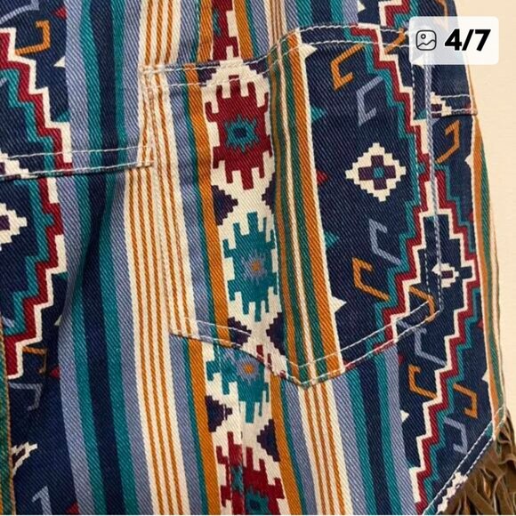 Aztec Influenced Suede Skirt Set - Picture 7 of 16